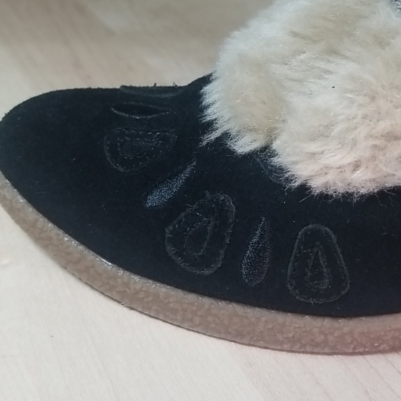 S E Boutique suede fur tall boots w size 8 - Picture 9 of 12